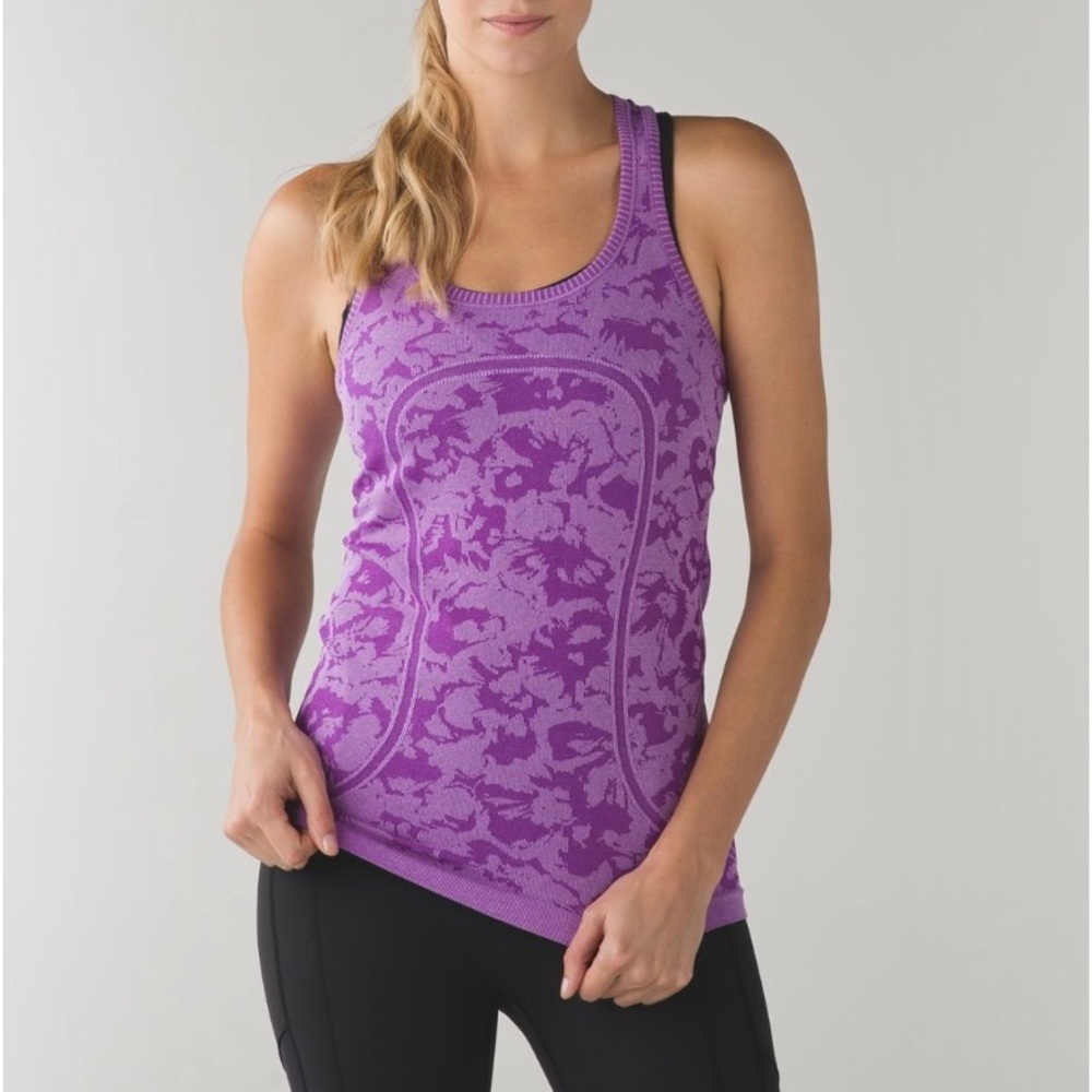 Lululemon Swiftly Tank *Full Length- Heathered Tender Violet- Size 6